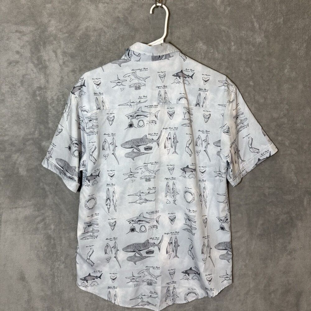 RSVLTS Discovery Shark Week Shirt Men M Scientific Illustration KUNUFLEX Blue View 3